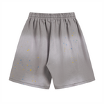 Paint-Splatter Cotton Sweat Shorts