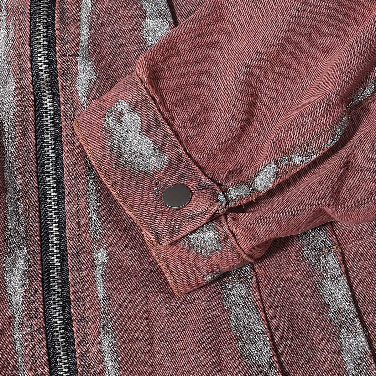 Wax Coated Denim Motorcycle Jacket