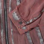 Wax Coated Denim Motorcycle Jacket