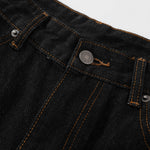 Wide Leg Embroidery Selvedge Bermuda Shorts