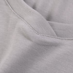 Solid-Color V-Neck Cotton T-Shirt 215gsm