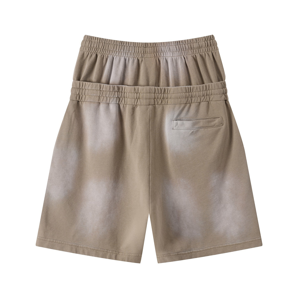 Casual Drawstring Double Waistband Shorts