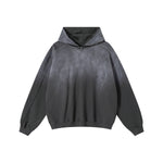 Heavyweight Washed Ombre Faded Cotton Hoodie