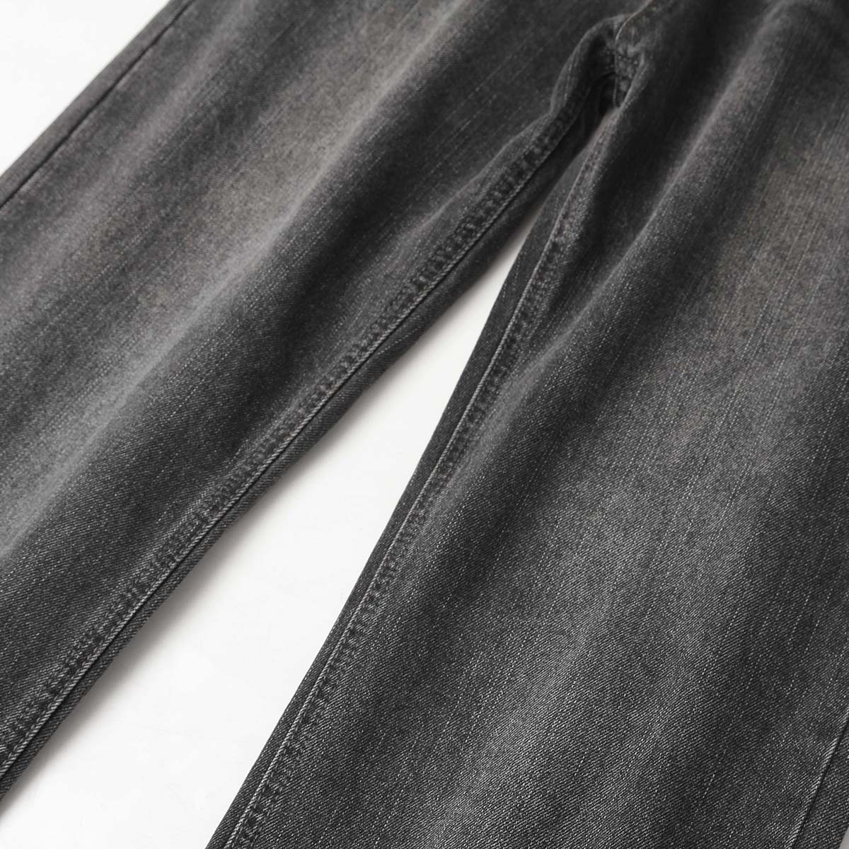 Washed Black Loose-Straight Jeans