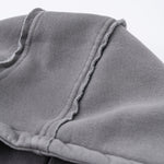 Double Slider Fleece Kangaroo Pocket Hoodie