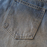 Loose Fit Embroidered Patch Distressed Jeans