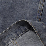 Zip-Up Baggy Denim Jacket