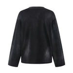 Faded Color Block Pocket Long Sleeve