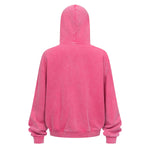 Double Yarn Vintage Washed Zippered Comfort Hoodie