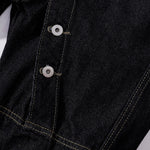 Curved Button Fly Wide-Leg Jeans