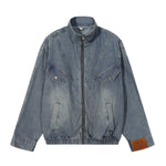 Deconstructed Denim Bomber Jacket