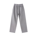 Raw Edge Straight Leg Fleece Sweatpants
