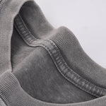 Gray Loose Fit Painted Cotton Sweatshirt