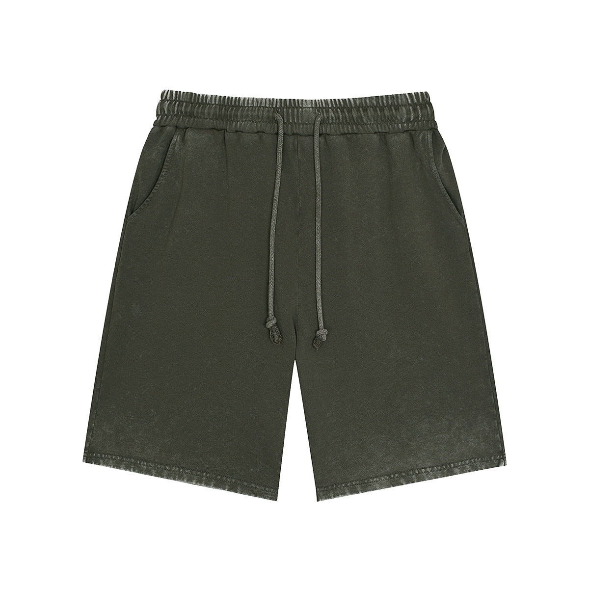 Washed Faded Cotton Sweatshorts