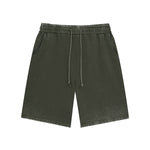 Washed Faded Cotton Sweatshorts