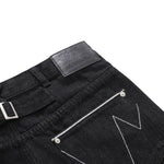 Street Deconstructed Embroidered Slim Flare Jeans