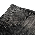 Vintage Washed Wide Leg Lightning Whisker Jeans