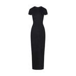 Vintage Wash Ribbed Tee Maxi Dress