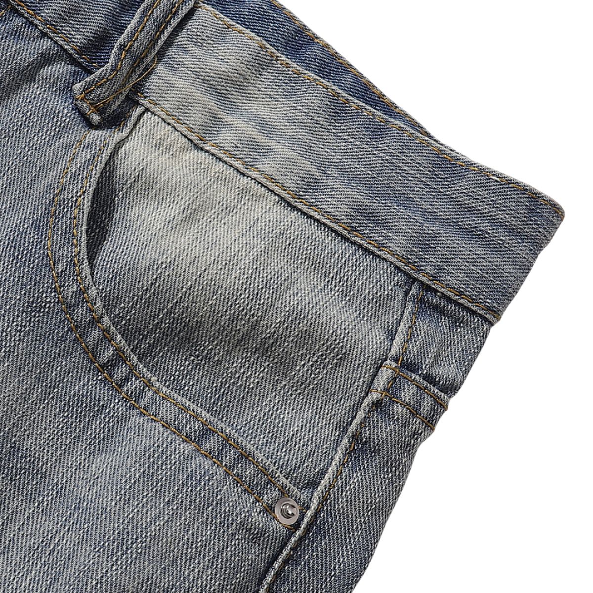 Vintage Slub Denim Barrel Leg Jeans