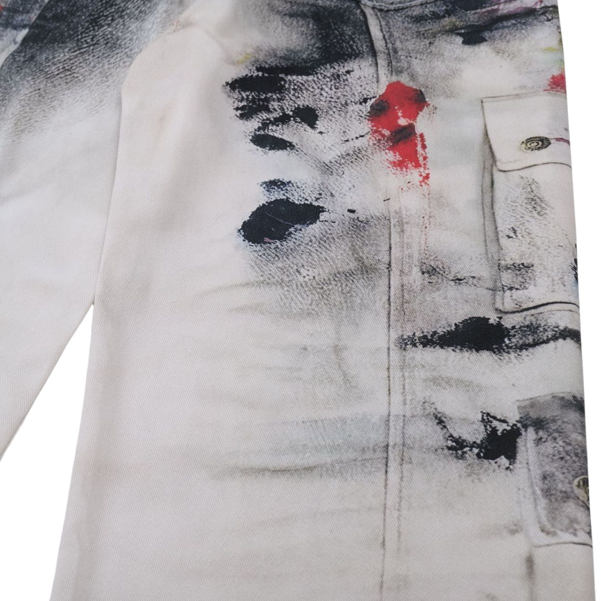 Smoke Rise Paint Splatter Streetwear Baggy Jeans