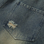 Smoke Rise Camouflage Patchwork Ripped Jeans