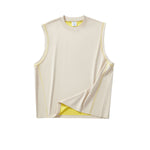 Loose Fit Contrast Muscle Tank 260gsm