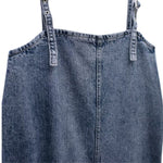 Adjustable Straps A-Line Denim Slip Dress