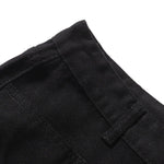 Contrast Stitch Utility Denim Shorts