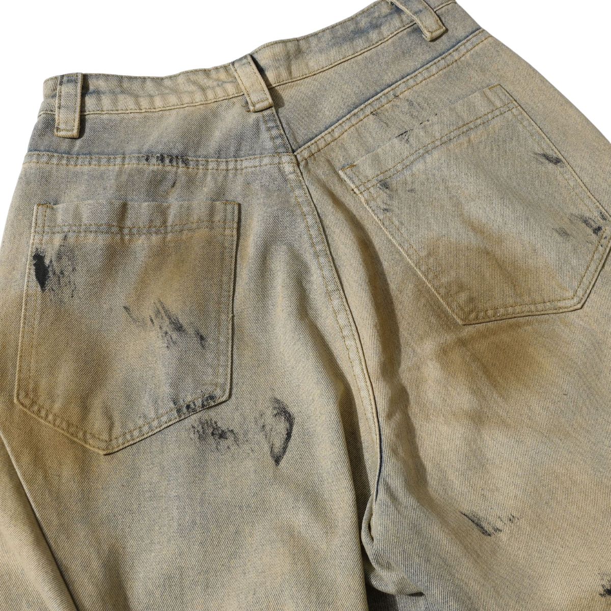Smoke Rise Muddy Washed Barrel-Leg Jeans