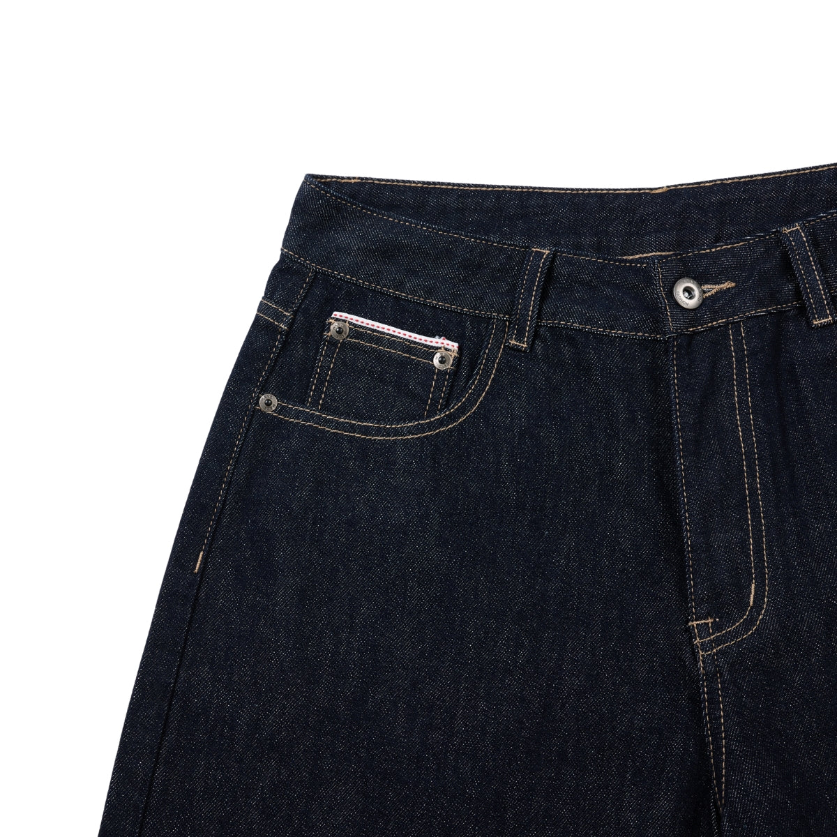 Vintage Loose Straight-Leg Denim Bermuda Shorts