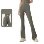 Buttery-Soft High Waist Flare Leggings for Women Tummy Control Workout Pants