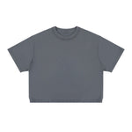 275G Heavyweight Cotton Coverstitch Cropped Tee