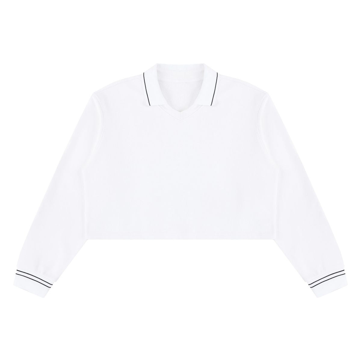 410G Heavyweight Cotton Cropped Sweatshirt | Coverstitch Detail Street Pullover