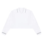 410G Heavyweight Cotton Cropped Sweatshirt | Coverstitch Detail Street Pullover