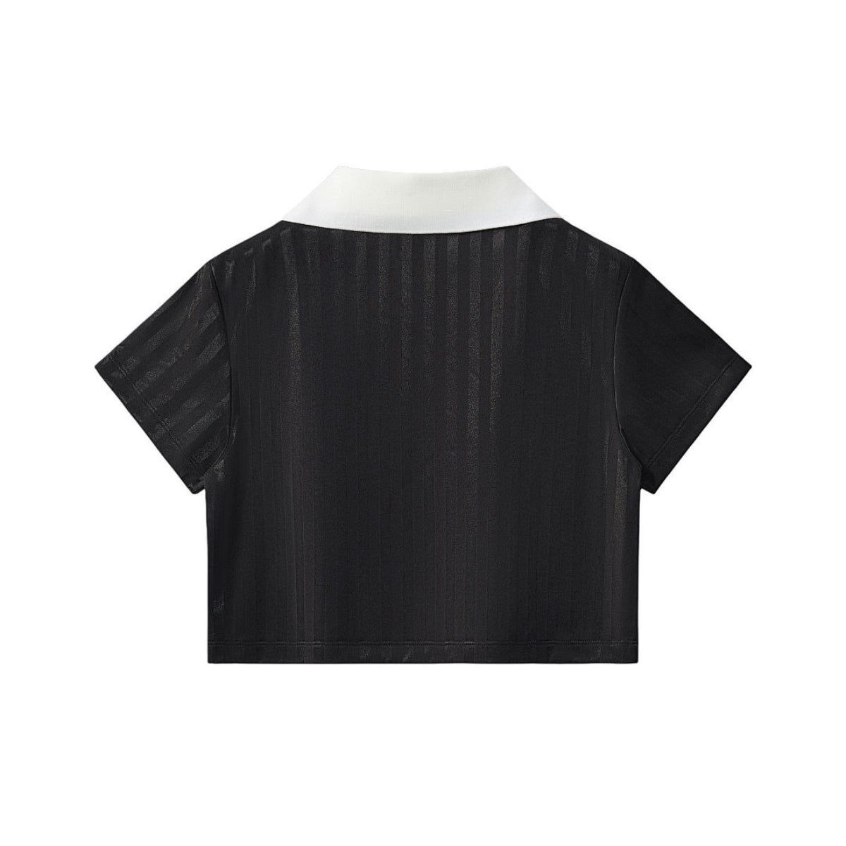 Contrast Panel Y2K Athletic Crop Tee