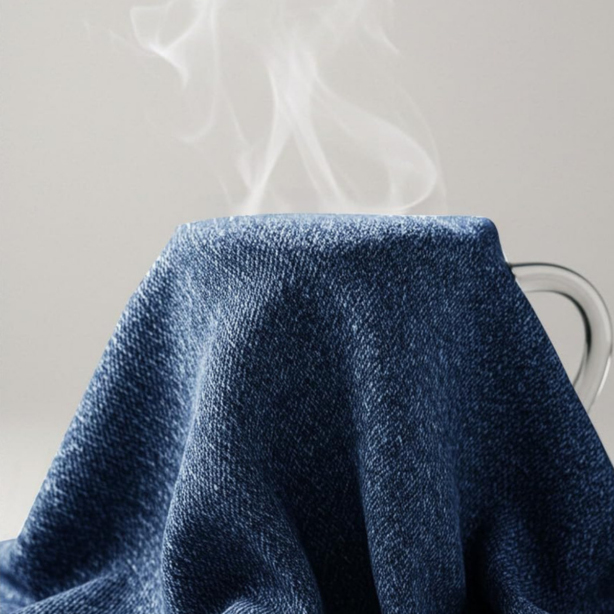 Crossover Waist Stretch Flared Denim Pants