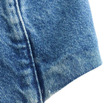 Classic Blue Button-Front Denim Vest