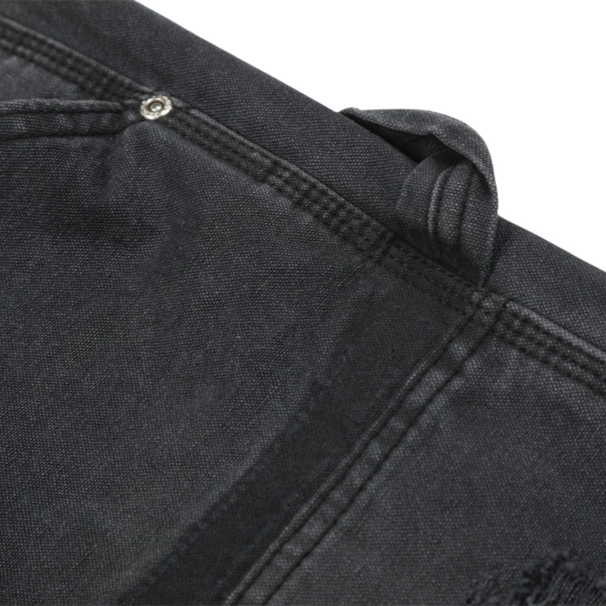 Men's Distressed Punk Cargo Pants �Loose Wide-Leg Streetwear