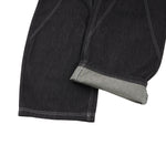 Vintage Washed Paneled Barrel-Leg Baggy Jeans