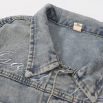 Raw Edge Star Denim Trucker Jacket