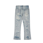 Smoke Rise Repaired & Distressed Bootcut Jeans