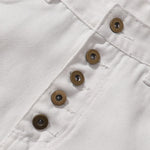 Button Fly Wide Leg Denim Jeans