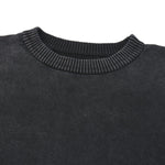 Vintage Snow Wash Relaxed Fit Cotton Knit Sweater