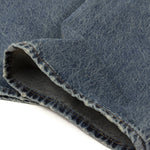 Washed Distressed Wide Leg Straight Denim Jeans