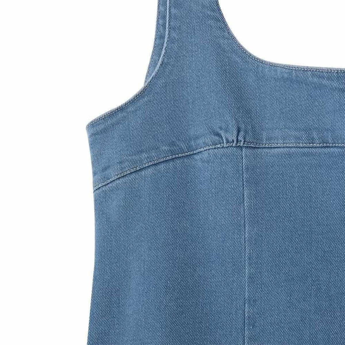 Light Blue Denim Slip Dress