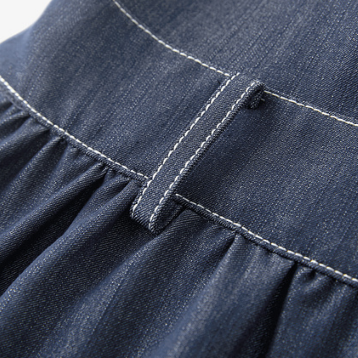 Button Front Denim Sleeveless Midi Shirt Dress