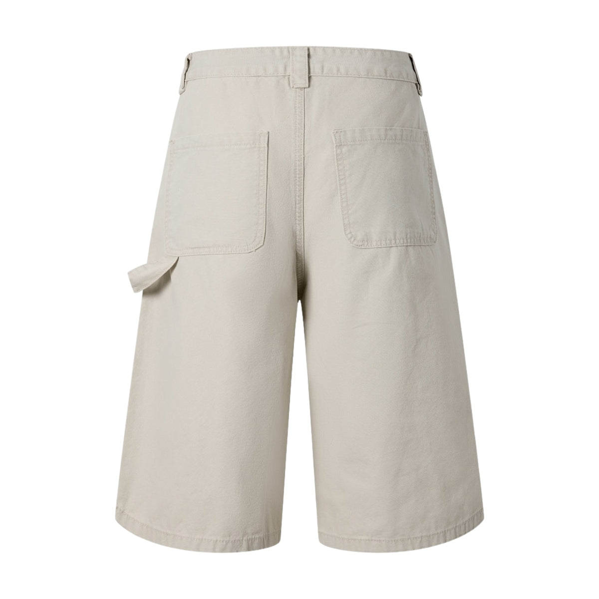 Vintage Washed Distressed Utility Bermuda Shorts