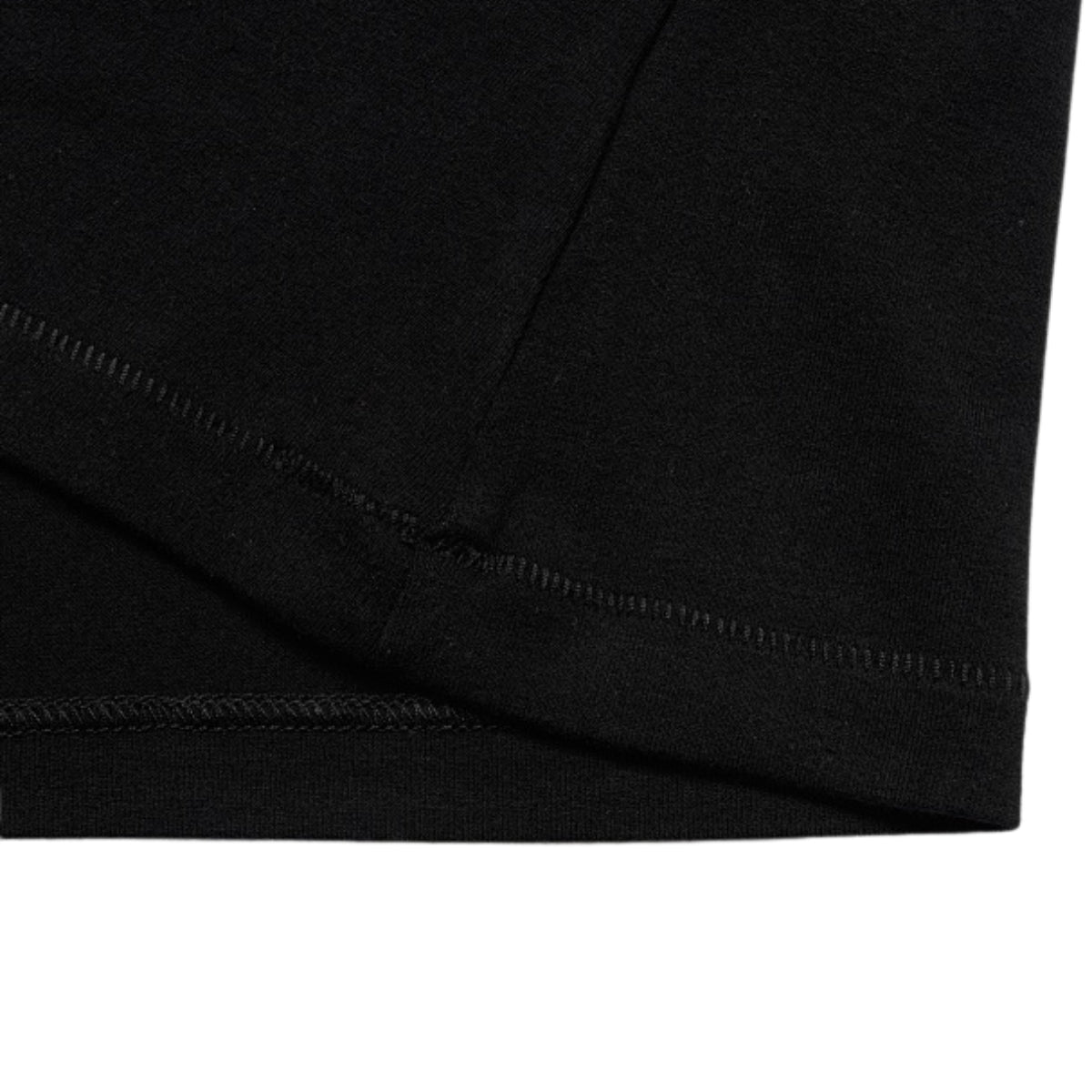 Women's Black Slim-Fit Stretch Crew Neck ShortSleeve Tee