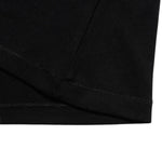 Women's Black Slim-Fit Stretch Crew Neck ShortSleeve Tee