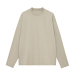 Solid Long-Sleeve Cotton T-Shirt 270gsm